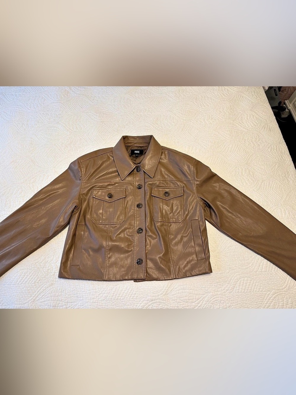 Paige Brown Leather Jacket